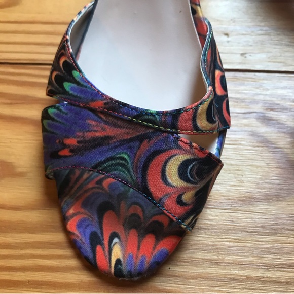 Sacha London Mulit-Colored Mules Heels, EUC, 8 - Picture 3 of 12